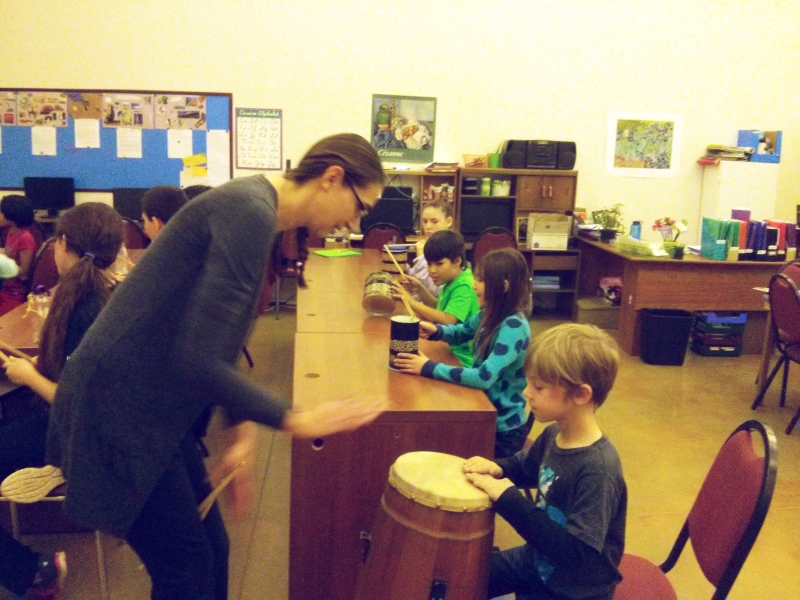Drumming lessons in music